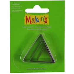 Makin's Clay Cutters, Set of 3 - Triangles (2-4cm)