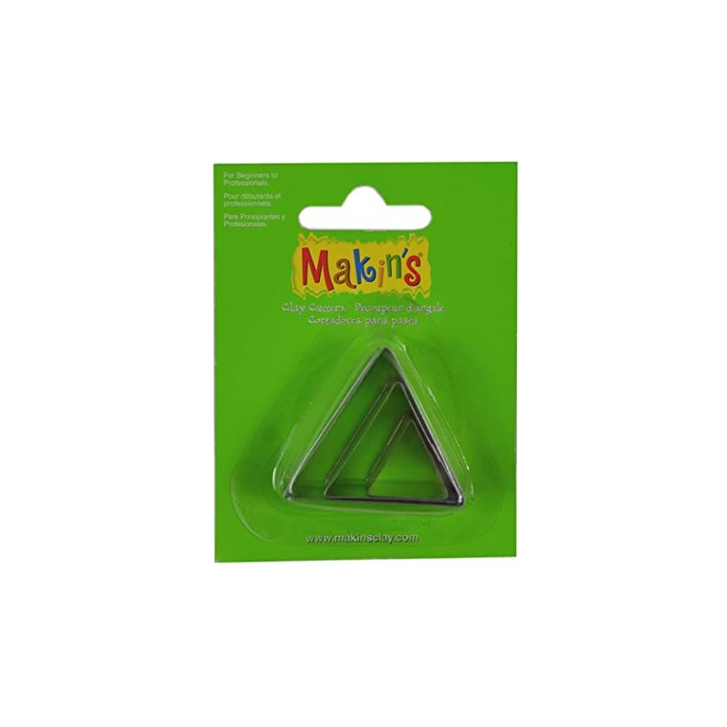 Makin's Clay Cutters, Set of 3 - Triangles (2-4cm)