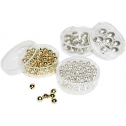 Rayher - Blister de perles de cire - Blanc - 3 mm - Environ 300 perles