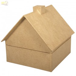 Rayher - Boîte en papier mâché - Maison