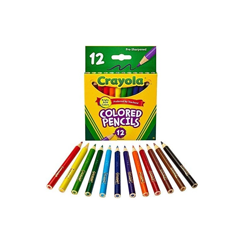 Crayola - Pochette de 12 crayons de couleur