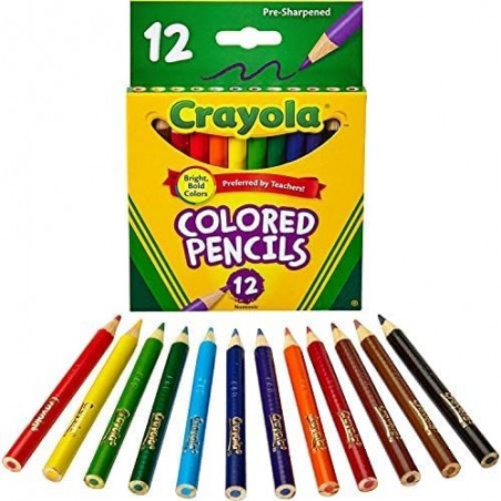 Crayola - Pochette de 12 crayons de couleur