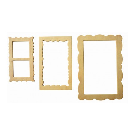 Lot de 3 cadres photos magnet