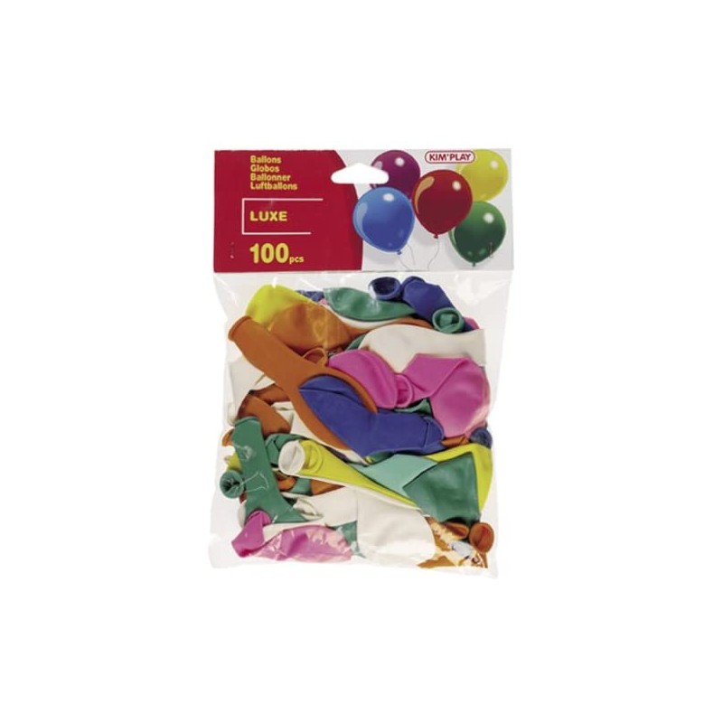 Kim Play - Sachet de 100 ballons de baudruche luxe