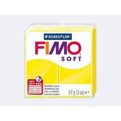 Graine Créative - Loisirs créatifs - Pâte FIMO Soft - Jaune citron - 57 g