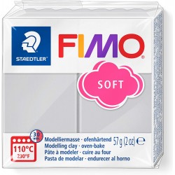 Graine Créative - Loisirs créatifs - Pâte FIMO Soft - Gris dauphin - 57 g