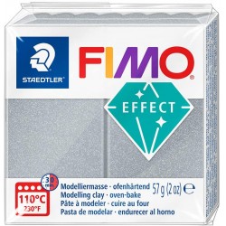 Graine Créative - Loisirs créatifs - Pâte FIMO Effect - Argent métallique - 56 g