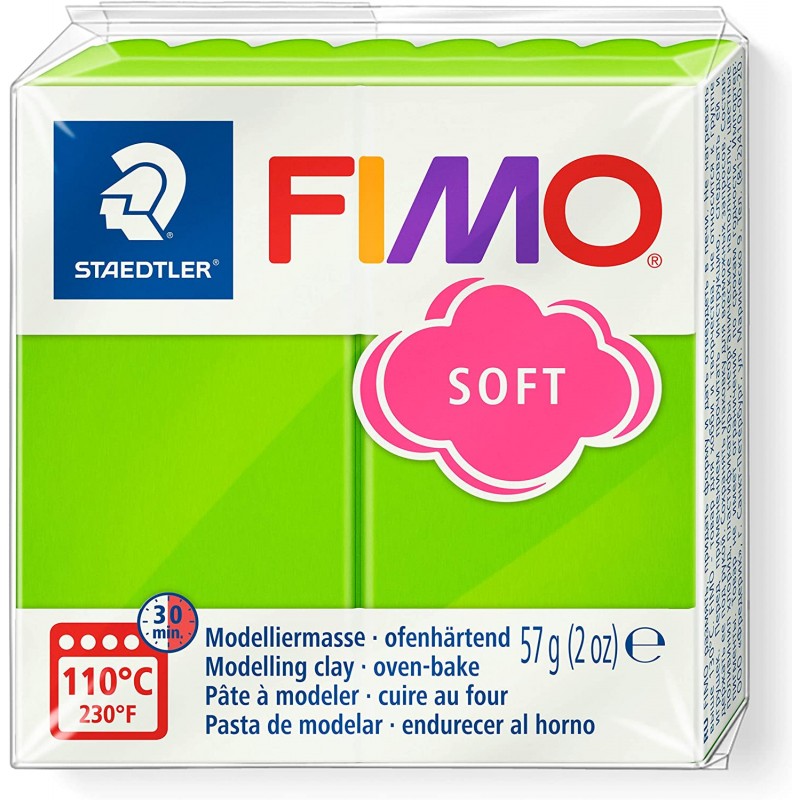Graine Créative - Loisirs créatifs - Pâte FIMO Soft - Vert pomme - 57 g