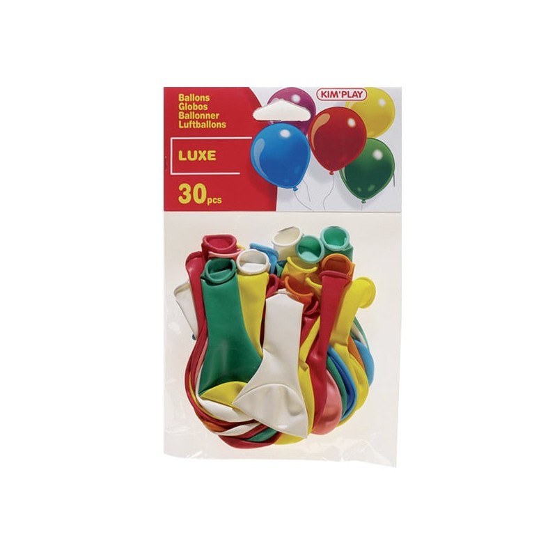 Kim Play - Sachet de 30 ballons de baudruche luxe