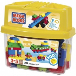 Mega Bloks - 7109 - Construction et Maquettes - MiniBloks - Baril Format Mini Couleurs Classiques &