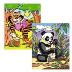 Lefranc Bourgeois - Coloriage par numéros - Tigre et panda