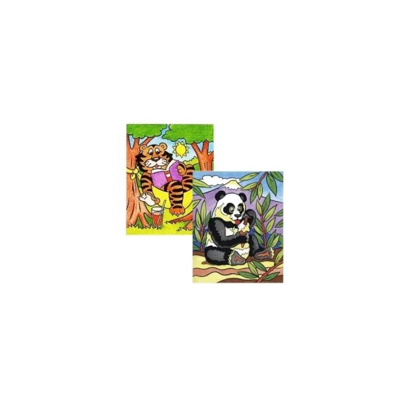 Lefranc Bourgeois - Coloriage par numéros - Tigre et panda