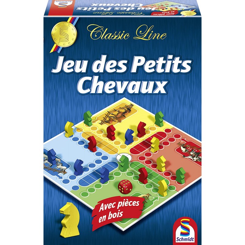 Schmidt - Jeu de société - Classic Line - Jeu de petits chevaux