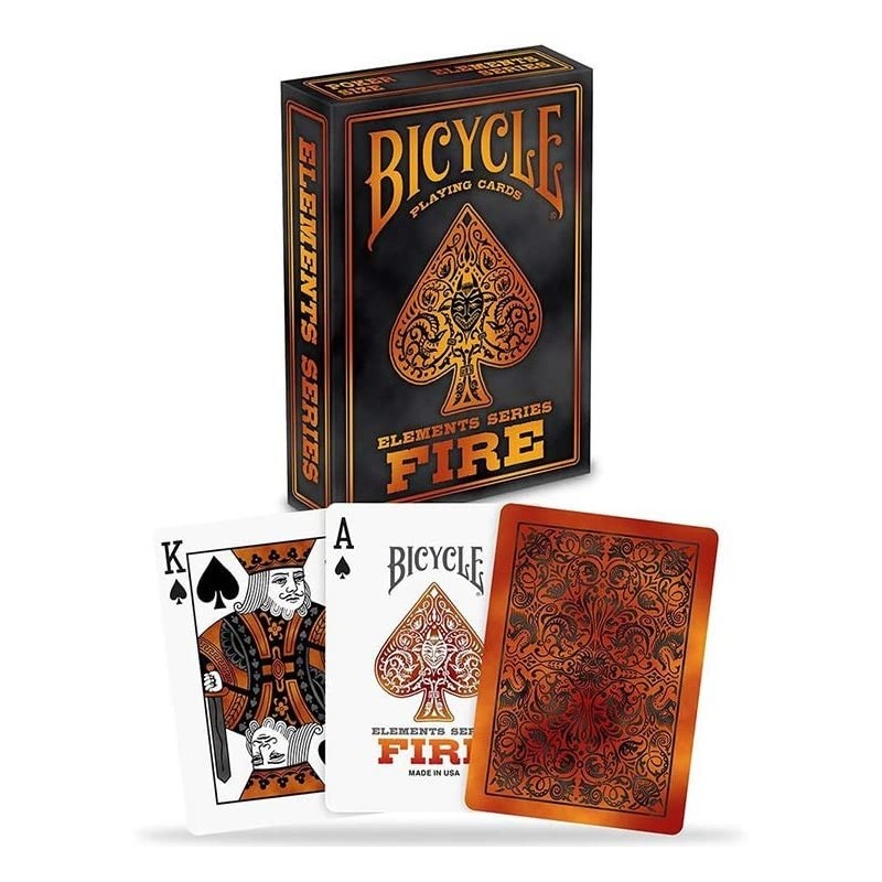 Bicycle 023174 – Elements Series : Fire Jeu de Cartes