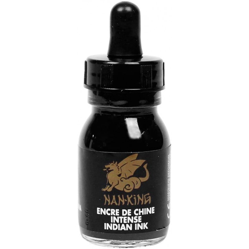 Lefranc Bourgeois Encre de Chine Nan-King Flacon 30ml, Noir