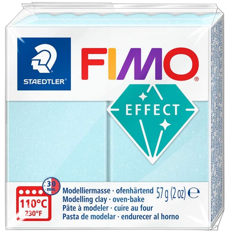Graine Créative - Loisirs créatifs - Pâte FIMO Effect - Bleu quartz glacier - 57 g