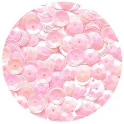 Rayher - Blister de 500 paillettes bombées percées sequin - Rose irisé - 6 mm