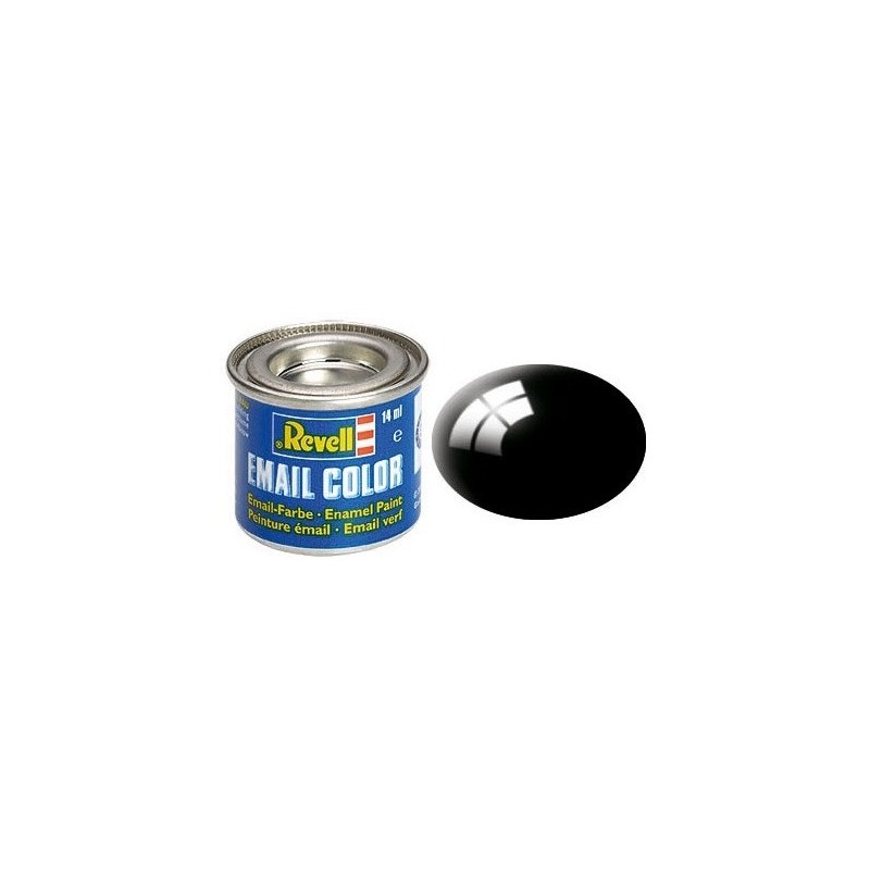 Revell - R7 - Peinture email - Noir brillant