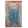 Rayher - Blister de 3 papillons pailletés - Turquoise