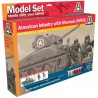 Italeri - I73003 - Maquette - Chars d'assaut - Sherman et Infanterie U S - Echelle 1:72