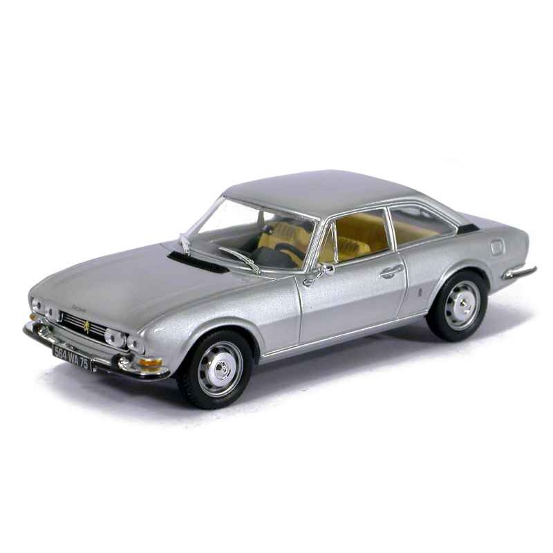 Norev - Véhicule miniature - Peugeot 504 Coupe 1969 Silver Metal