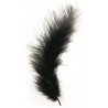 Rayher - Sachet de 15 plumes duvetées de décoration - Noir - 10 à 15 cm