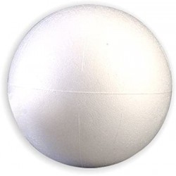 Rayher - Boule en polystyrène pleine - 10 cm