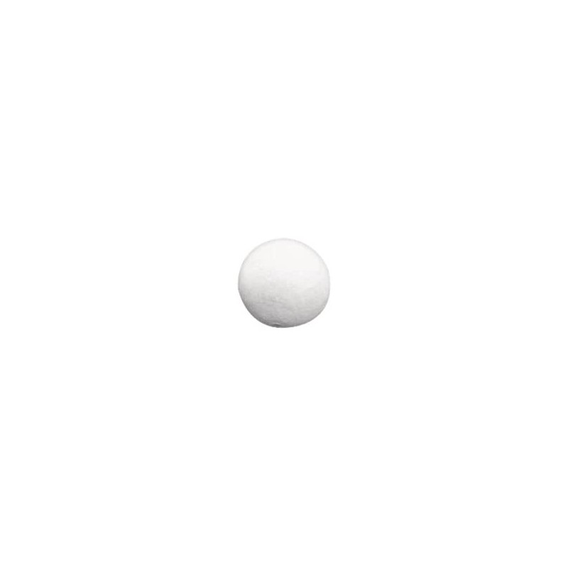 Rayher - Sachet de 40 perles en ouate blanche - 15 mm