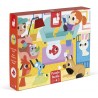 Janod - Puzzle tactile - Les animaux domestique 20 pièces