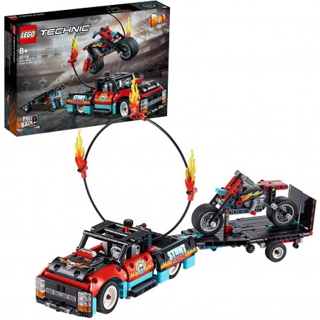 Lego - 42106 - Technic - Le spectacle de cascades du camion et de la moto