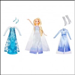 Poupée Elsa et ses tenues - La Reine des Neiges 2