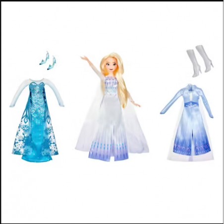 Poupée Elsa et ses tenues - La Reine des Neiges 2