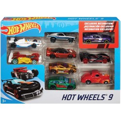 Mattel - Hot Wheels - 9 véhicules