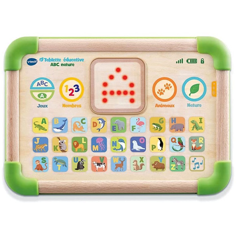 Vtech - Jouet électronique - Tablette educative abc nature en bois fsc