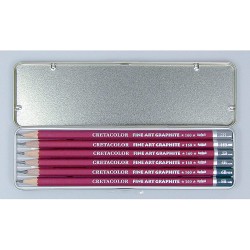 Kit crayons cleos Fine Art Graphite crayon Set (6 crayons)