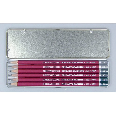Kit crayons cleos Fine Art Graphite crayon Set (6 crayons)