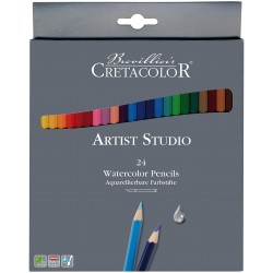 CRETACOLOR 281 24 - Set de 24 Crayons Aquarellables - Etui Carton