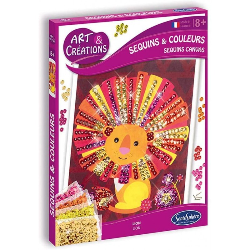 Sentosphère - 2016 - Kit d'activité - Sequins et colours - Lion