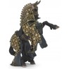 Papo - Figurine - 39918 - Médiéval fantastique - Cheval du Maître des armes cimier taureau