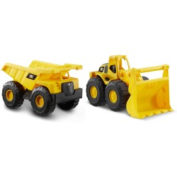 CAT Caterpillar - Pack 2 véhicules - Camion benne et chargeur frontal