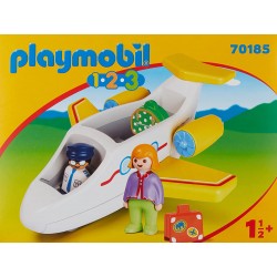Playmobil - Avion avec Pilote et Vacancière - 70185