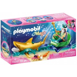Playmobil - 70097 - Magic - Roi des mers avec calèche royale