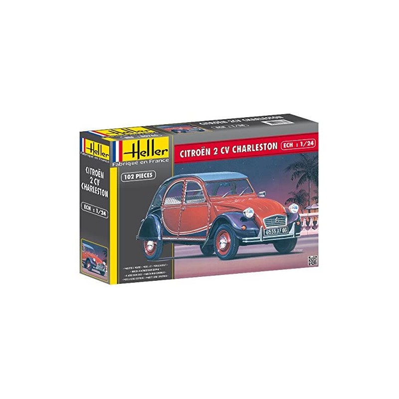 Heller - Maquette - Voiture - Citroen 2CV Charleston