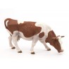Papo - Figurine - 51147 - La vie à la ferme - Vache simmental broutant