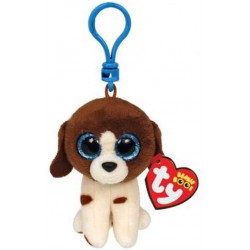 Peluche TY - Porte clé - Muddles le chien