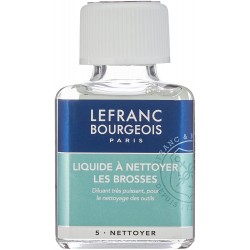 Lefranc Bourgeois - Additif - Liquide à nettoyer les brosses - 75 ml