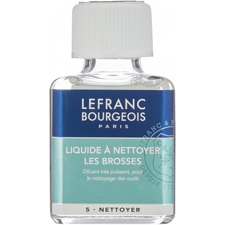 Lefranc Bourgeois - Additif - Liquide à nettoyer les brosses - 75 ml