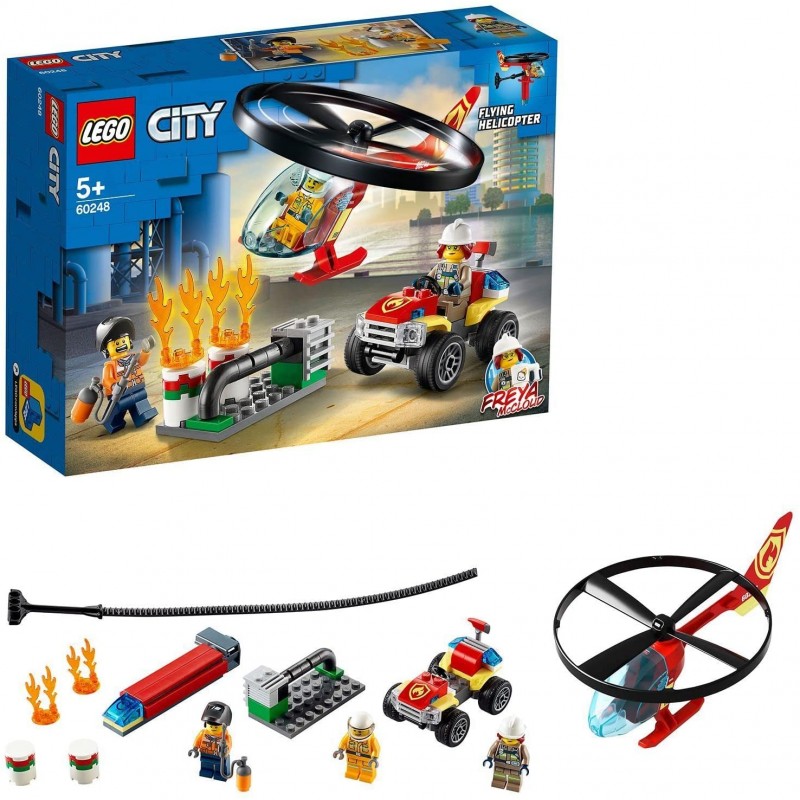 Lego - 60248 - City - L'intervention de l'hélicoptère des pompiers