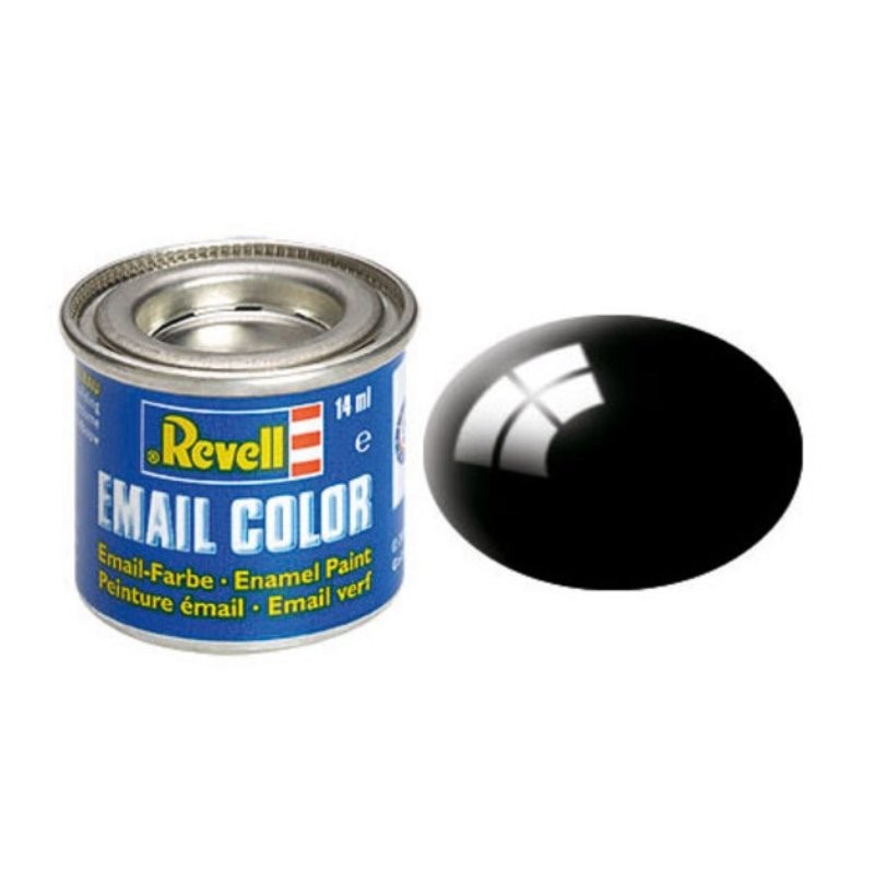 Revell - 32107 - Peinture email - R8 - Noir brillant