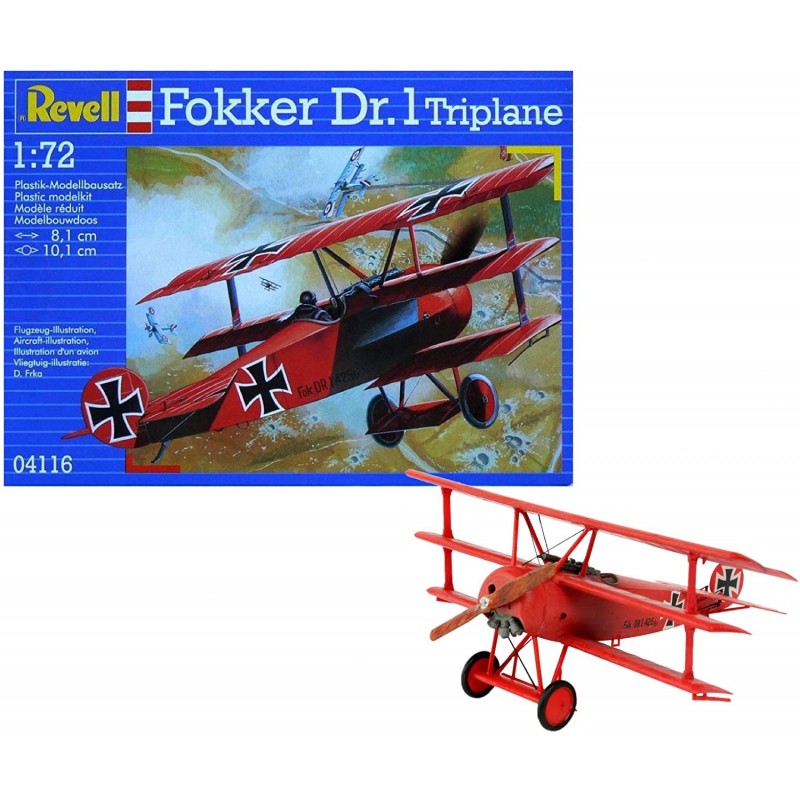 Revell - 4116 - Maquette - Fokker Dr. 1 Triplan - Echelle 1:72